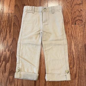Janie and Jack Linen pants sz 3